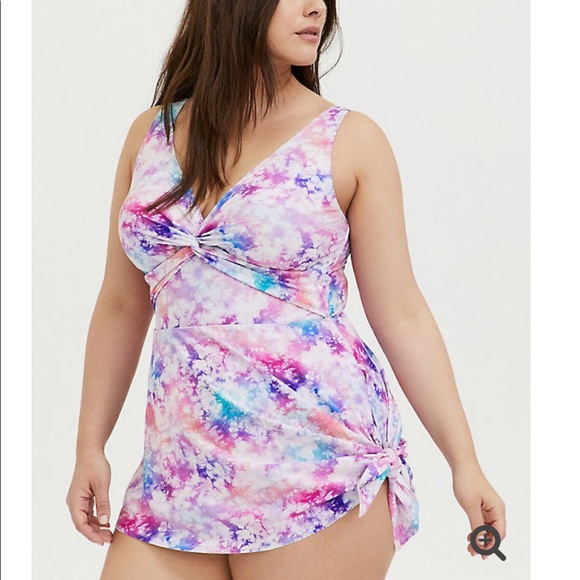 NWT torrid tie dye swim dress swimsuit
